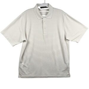 BUGATCHI Mens Polo‎ Shirt Short Sleeve Textured Stripe Casual Golf Top Size S